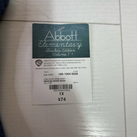 NWT Abbott Elementary Jean Denim Jacket Size 1X - Picture 3 of 10